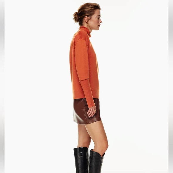 Aritzia Cyprie Sweater 100% Merino wool mock-neck sweater NWT - Picture 5 of 7